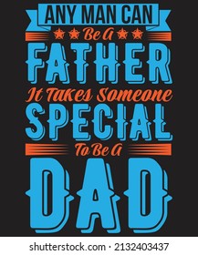 Father's Day T-shirt Design Vector