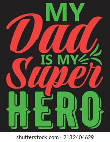 Father's Day T-shirt Design Vector
