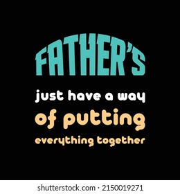 father's day t-shirt design vector 