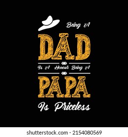 father's day t-shirt design vector 