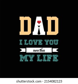 father's day t-shirt design vector 