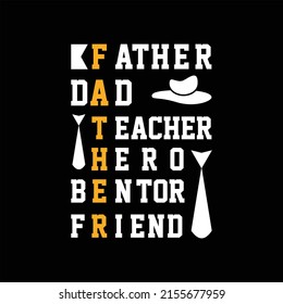 father's day t-shirt design vector Premium Vector