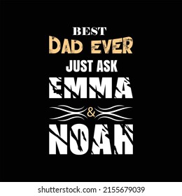 vector de diseño de camisetas para el día del padre Vector Premium