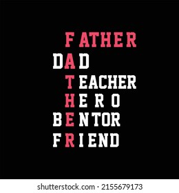 father's day t-shirt design vector Premium Vector