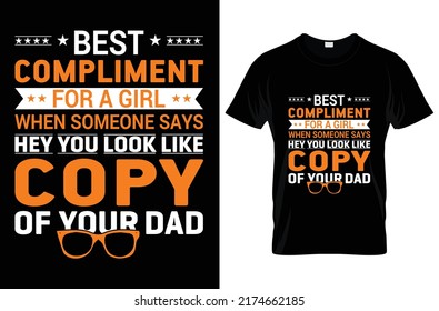 Father's day t-shirt design vector and template 