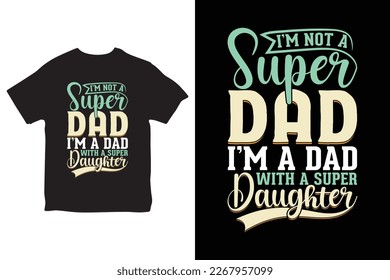 Father's day tshirt design vector