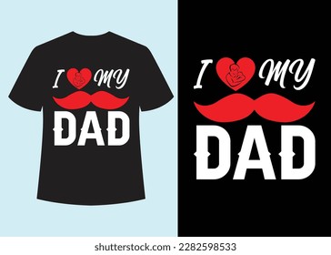 "Father's Day" T-shirt design vector.