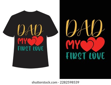 "Father's Day" T-shirt design vector.