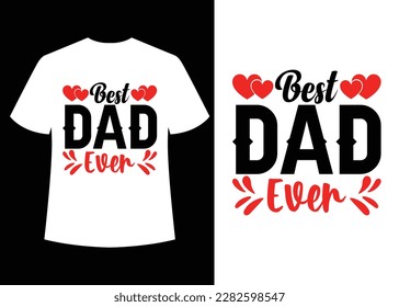 "Father's Day" T-shirt design vector.