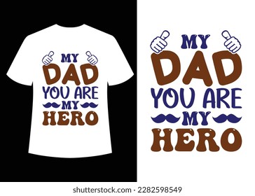 "Father's Day" T-shirt design vector.