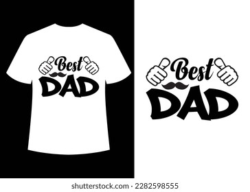 "Father's Day" T-shirt design vector.