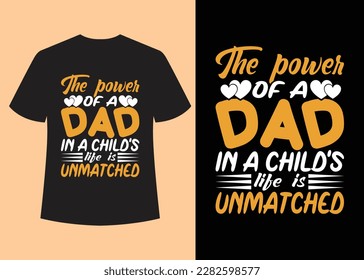 "Father's Day" T-shirt design vector.