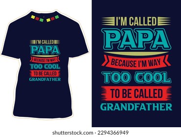 Father's Day T-shirt Design Vector