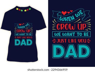 Father's Day T-shirt Design Vector