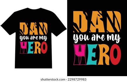 Father's Day" T-shirt design vector.