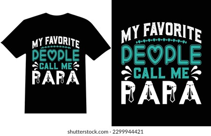 Father's Day" T-shirt design vector.