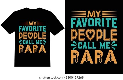 Father's Day" T-shirt design vector.