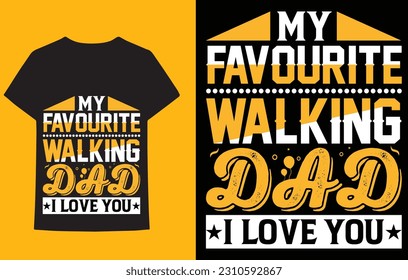 father's day t-shirt design vector art