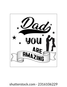 Father's Day T-Shirt Design Vector
