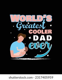 Father's Day T-Shirt Design Vector