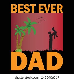 Día del Padre Camiseta Diseño Vector Imágenes
