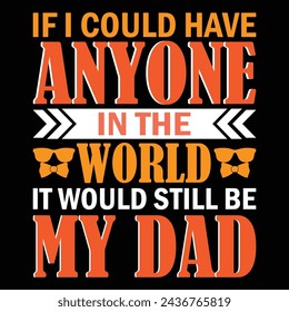 Father's Day T-shirt Design Vector Images