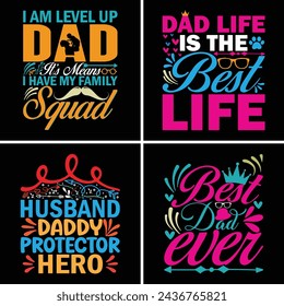 Father's Day T-shirt Design Vector Images