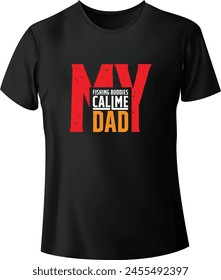 Father's Day T-shirt Design vector template