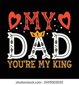 Father's Day T-shirt Design Vector Images