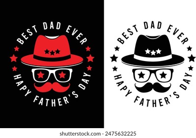 Fathers day t-shirt design vector template