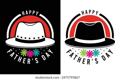 Fathers day t-shirt design vector template