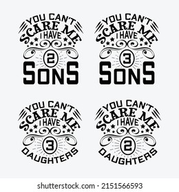 Fathers day typographic Lettering quotes design vector, Dad typographic badge emblem vector design.