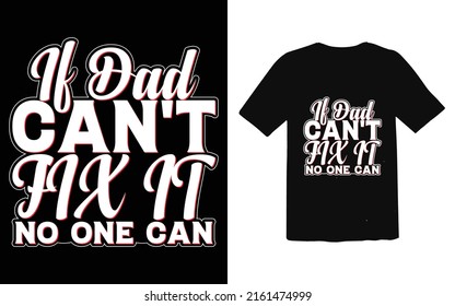 Father's day typographic T-shirt Design vector