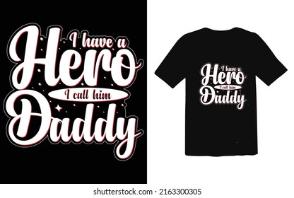Father's day typographic T-shirt Design vector, Trendy Dad T-shirt Design