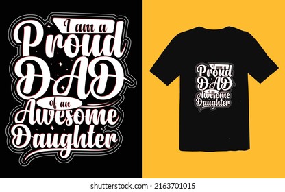 Father's day typographic T-shirt Design vector, Trendy Dad T-shirt Design