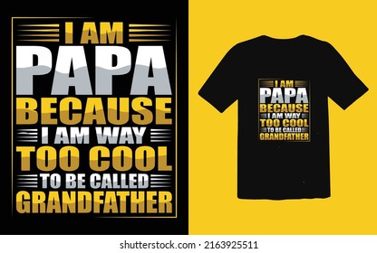 Father's day typographic T-shirt Design vector, Trendy Dad T-shirt Design