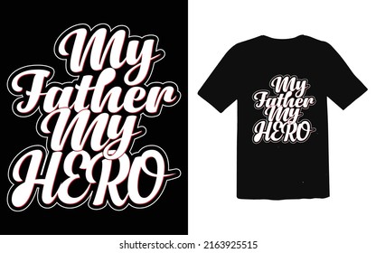 Father's day typographic T-shirt Design vector, Trendy Dad T-shirt Design