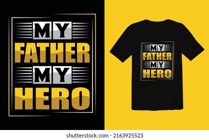 Father's day typographic T-shirt Design vector, Trendy Dad T-shirt Design