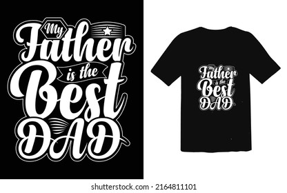 Father's day typographic T-shirt Design vector, Trendy Dad T-shirt Design