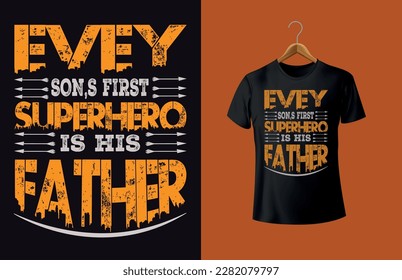 Father's day typographic T-shirt Design vector, Trendy Dad T-shirt Design best father t shirt design happy birthday dad.