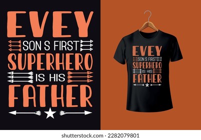 Father's day typographic T-shirt Design vector, Trendy Dad T-shirt Design best father t shirt design happy birthday dad.