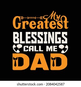 Father's day typographic vector t-shirt design