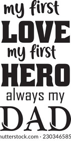 
Father's Day Typography Design. Printing For T shirt, Banner, Poster etc.