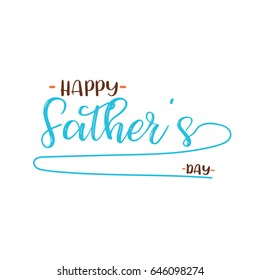 Father's Day typography elements, calligraphy and lettering
