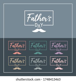 fathers day typography and logo work