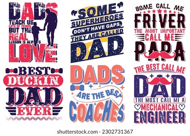 Father's day typography quote t shirt design