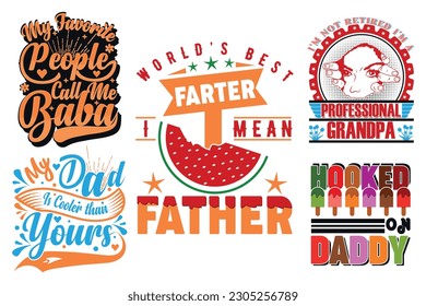 Father's day typography quote t shirt design