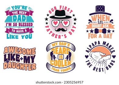 Father's day typography quote t shirt design