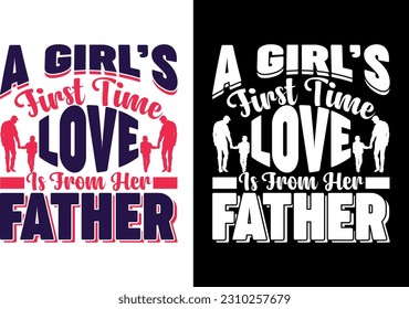 Father's day typography quote t shirt design