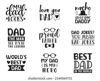 Fathers day typography t shirt quotes